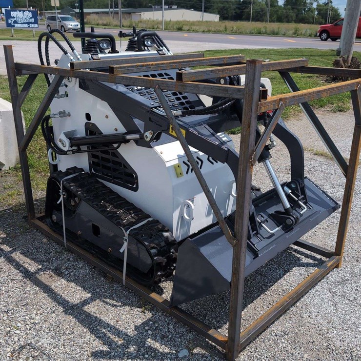 ZJG Mini Skid Steer Loader ZJ-380 (White) - 15HP