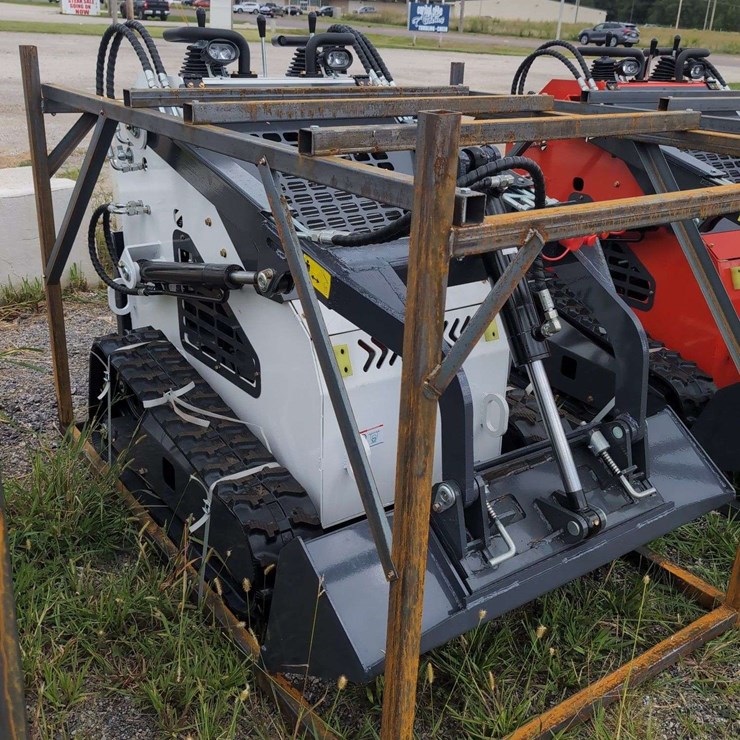 ZJG Mini Skid Steer Loader ZJ-380 (White) - 15HP