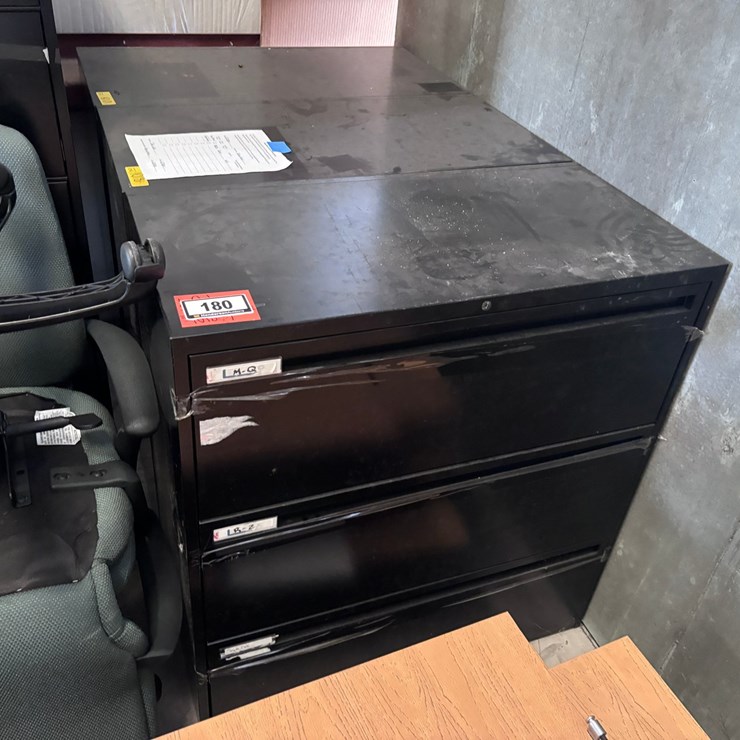 #180 • (3) Four Drawer File Cabinets