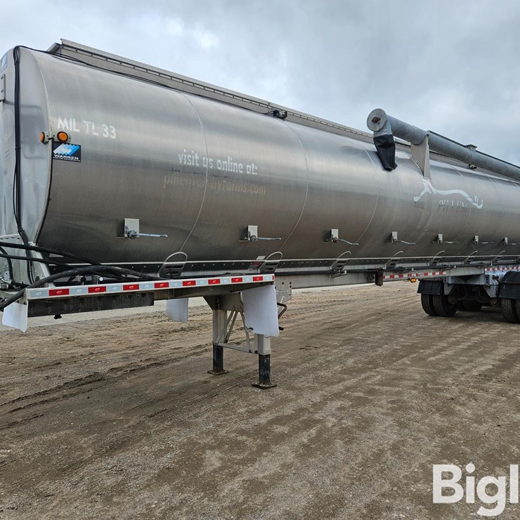 2018 Warren At-45-9 Tri/A Bulk Aluminum Feed Trailer