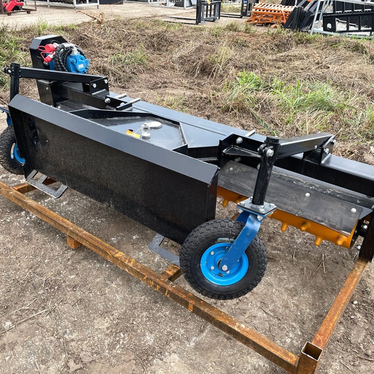 #9807 • Future 71" Skid Steer Power Rake Attachment
