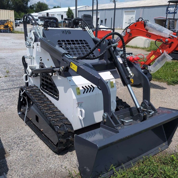 ZJG Mini Skid Steer Loader ZJ-380 (White) - 15HP