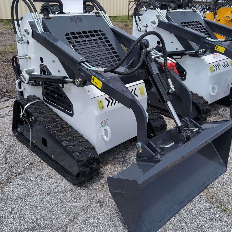 ZJG Mini Skid Steer Loader ZJ-380 (White) - 15HP