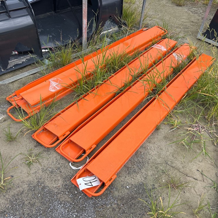 #40 • (5) SETS OF PALLET FORK EXTENSIONS