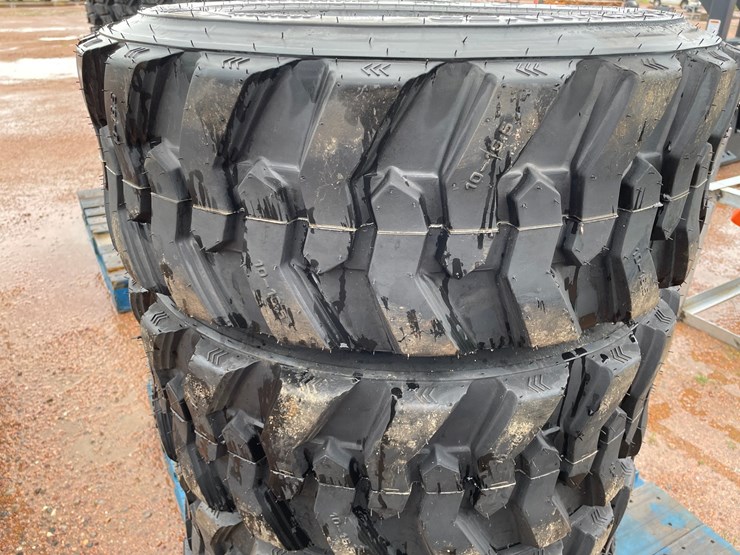 #14629-•-set-of-(4)-10-16.5-skid-steer-tires-(mosinee,-wi)-image-4
