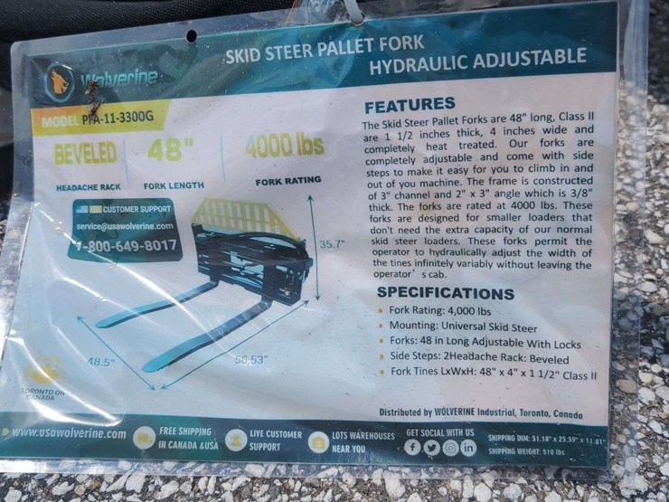 wolverine-skid-steer-pallet-fork-hydraulic-adjustable-pfa-11-3300g-image-4