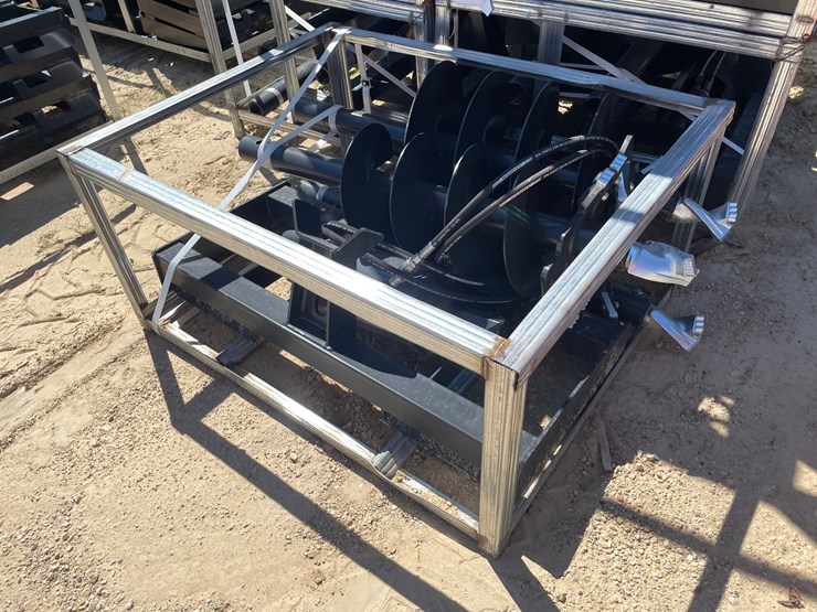 #2101-•-jct-skid-steer-mounted-hydraulic-auger-attachment-with-bits-image-1