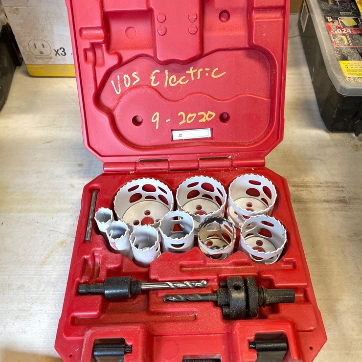 #10134 • Milwaukee Hole Saw Bit Set in Case