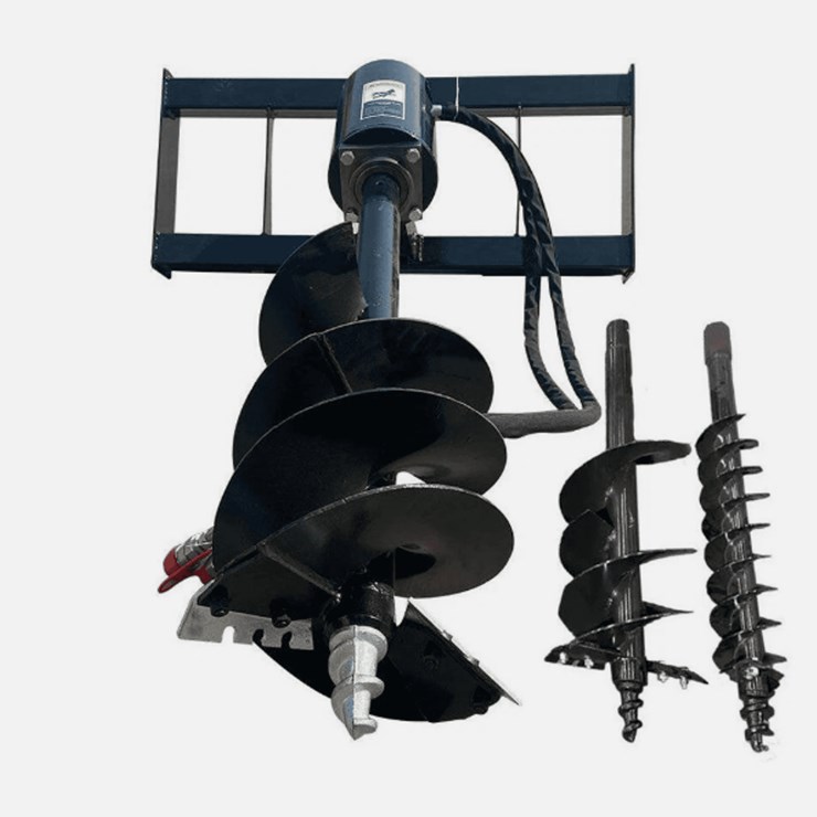 Mower King Skid Steer Auger and (3) Bits