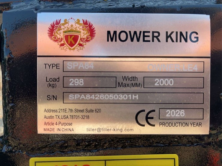 mower-king-skid-steer-dozer-blade,-84"-image-3