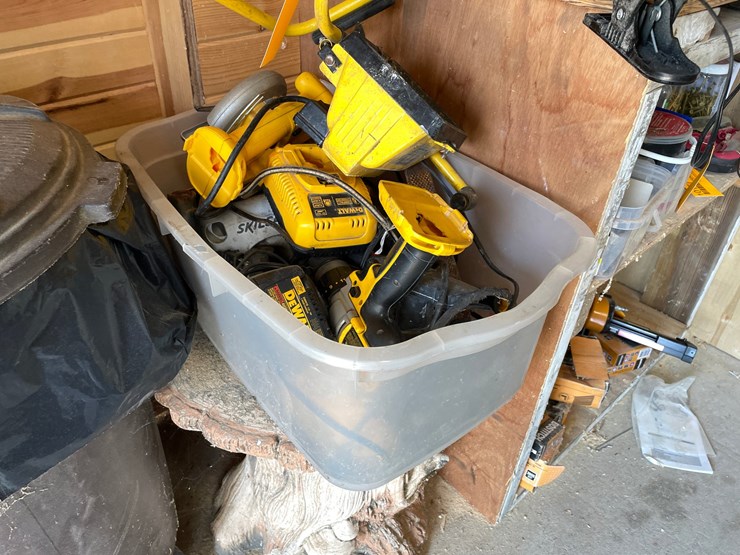 #10139-•-tote-of-dewalt-tools-image-1