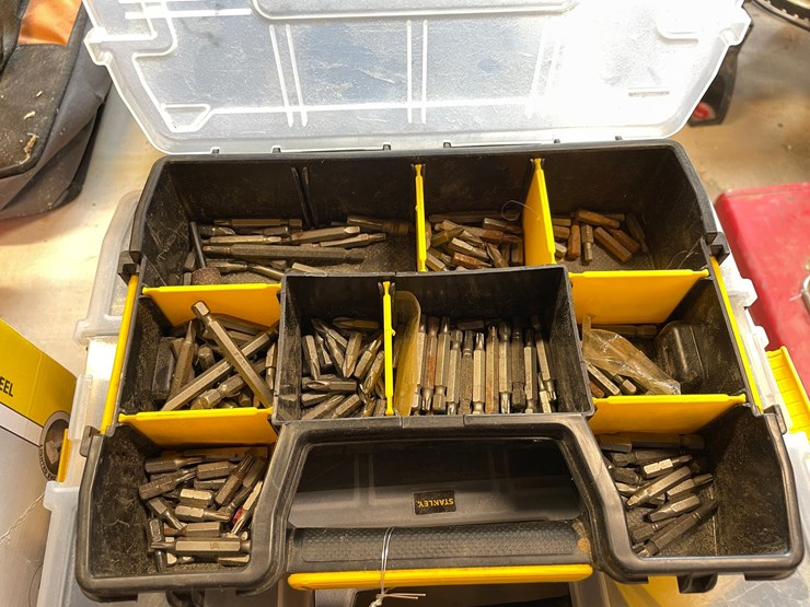 #10138-•-(3)-stanley-organizer-cases-with-drill-bits-image-4
