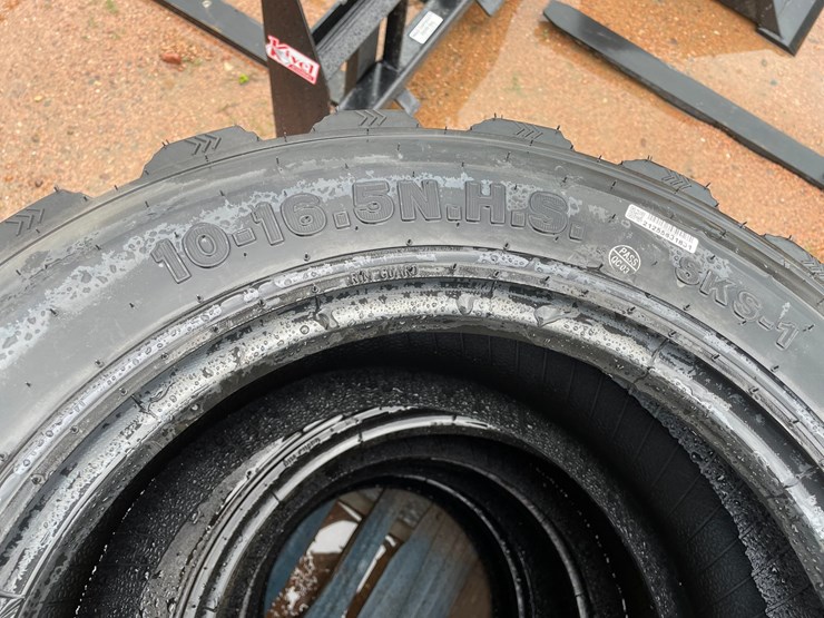 #14630-•-set-of-(4)-10-16.5-skid-steer-tires-(mosinee,-wi)-image-6