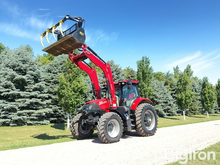 2025-case-ih-puma-185-mfwd-tractor-w/grapple-loader-image-9