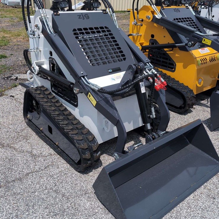 ZJG Mini Skid Steer Loader ZJ-380 (White) - 15HP