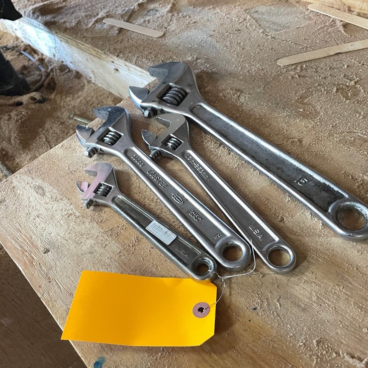 #10153 • (4) Adjustable Wrenches