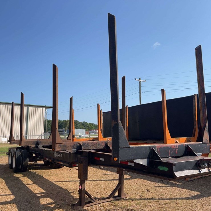 1998 SUN 4 BOLSTER LOG TRAILER, 40'