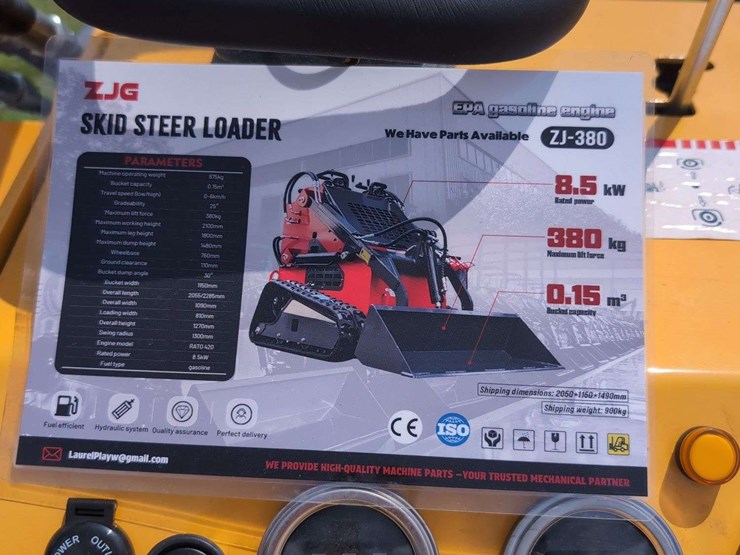 zjg-mini-skid-steer-loader-zj-380-(yellow)---15hp-image-9