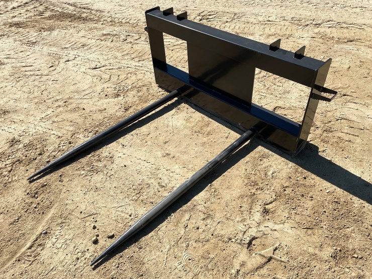 #2155-•-jct-skid-steer-mounted-dual-tine-bale-spear-attachment-image-1