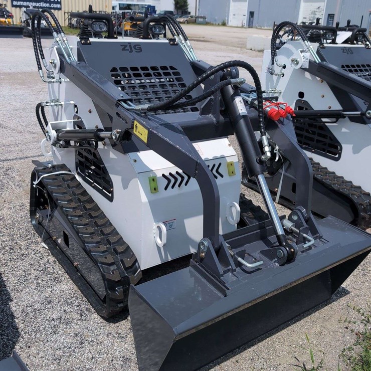 ZJG Mini Skid Steer Loader ZJ-380 (White) - 15HP