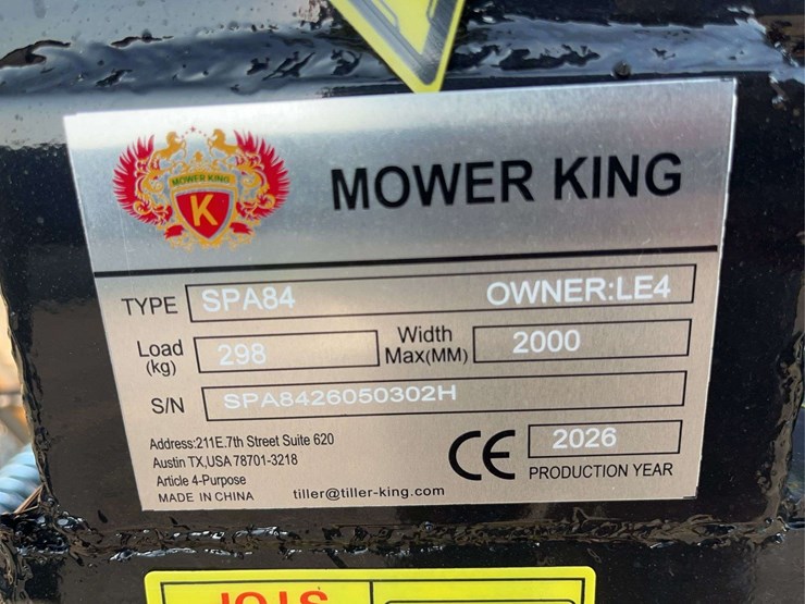 mower-king-skid-steer-dozer-blade,-84"-image-3