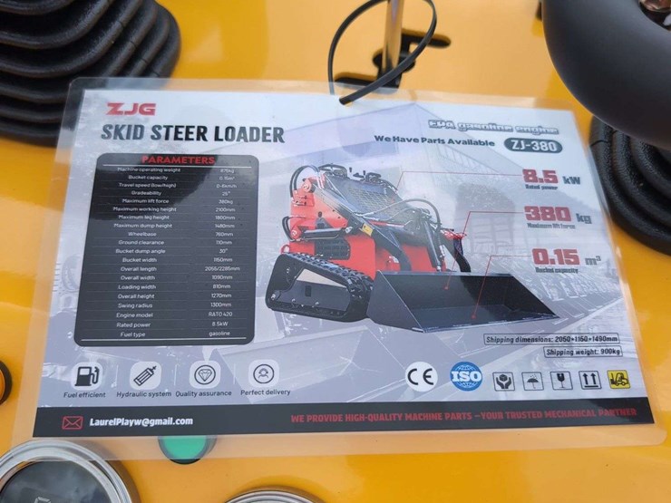 zjg-mini-skid-steer-loader-zj-380-(yellow)---15hp-image-9