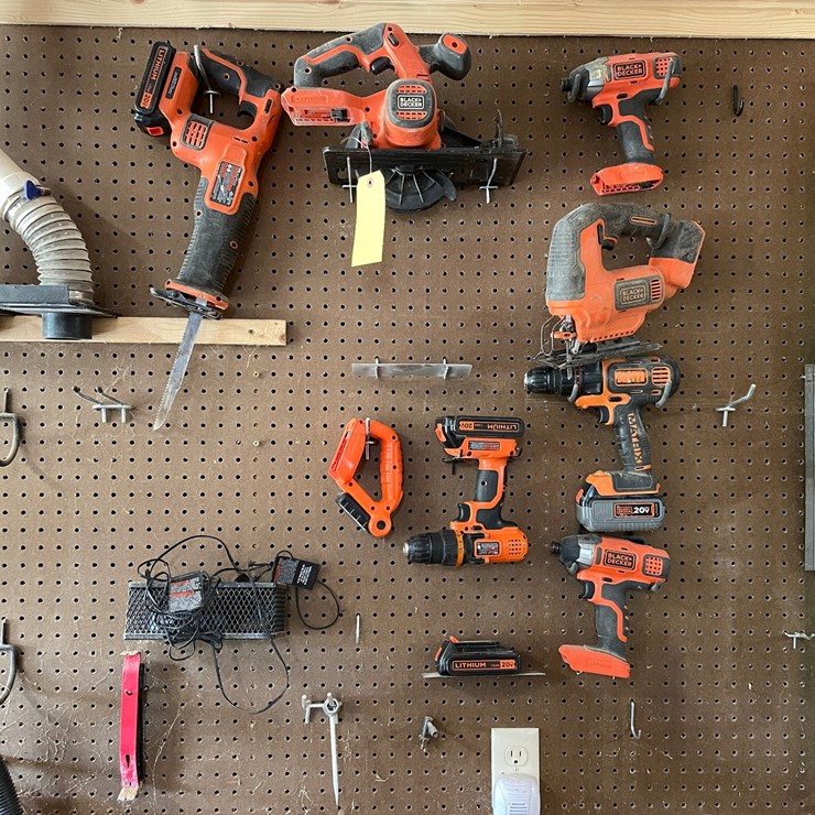 #10141 • (7) Black and Decker Cordless Power Tools