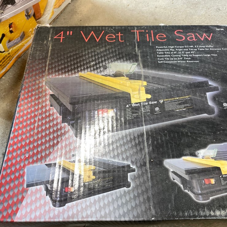 #10125 • 4" Wet Tile Saw