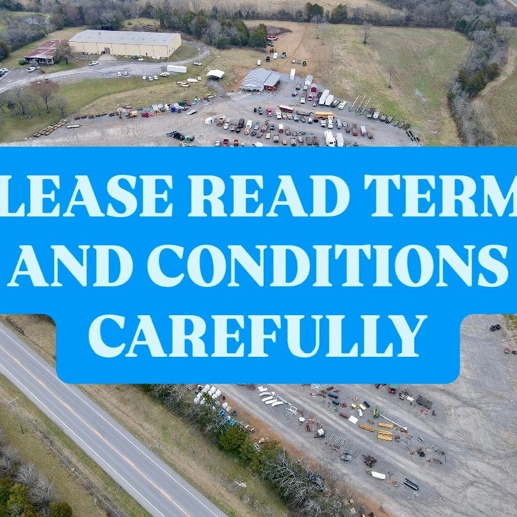 #4 • READ ALL TERMS AND CONDITIONS PRIOR TO BIDDING