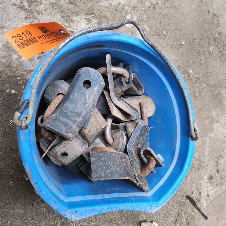 #2819 • (5) Flail Mower Blade Assemblies in Bucket