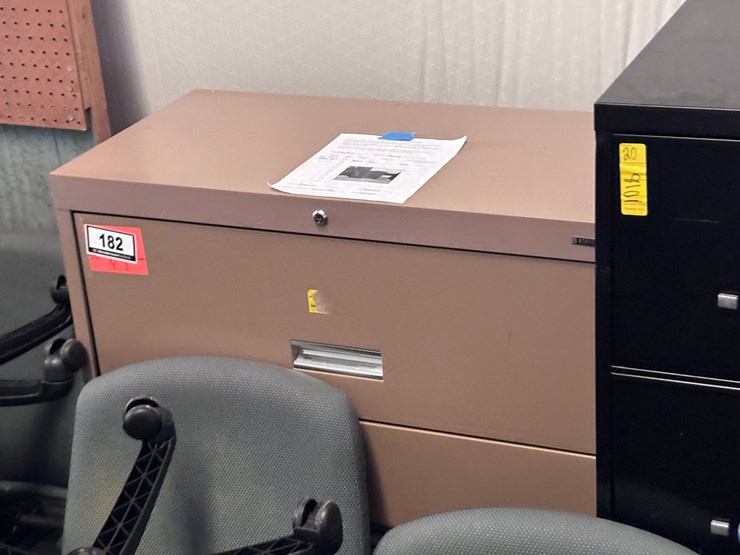 #182-•-four-drawer-cabinet---tan-image-1