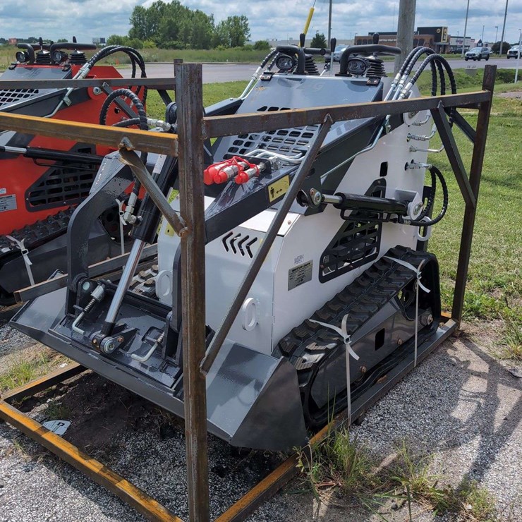 ZJG Mini Skid Steer Loader ZJ-380 (White) - 15HP