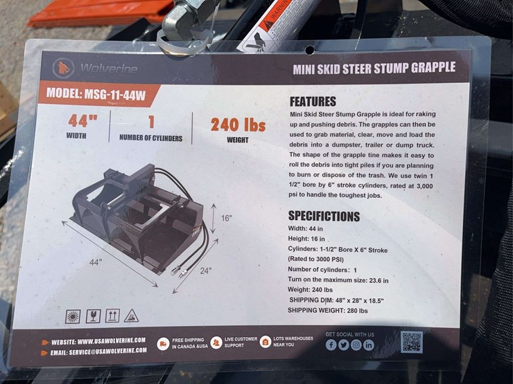 wolverine-mini-skid-steer-stump-grapple,-44"-image-2