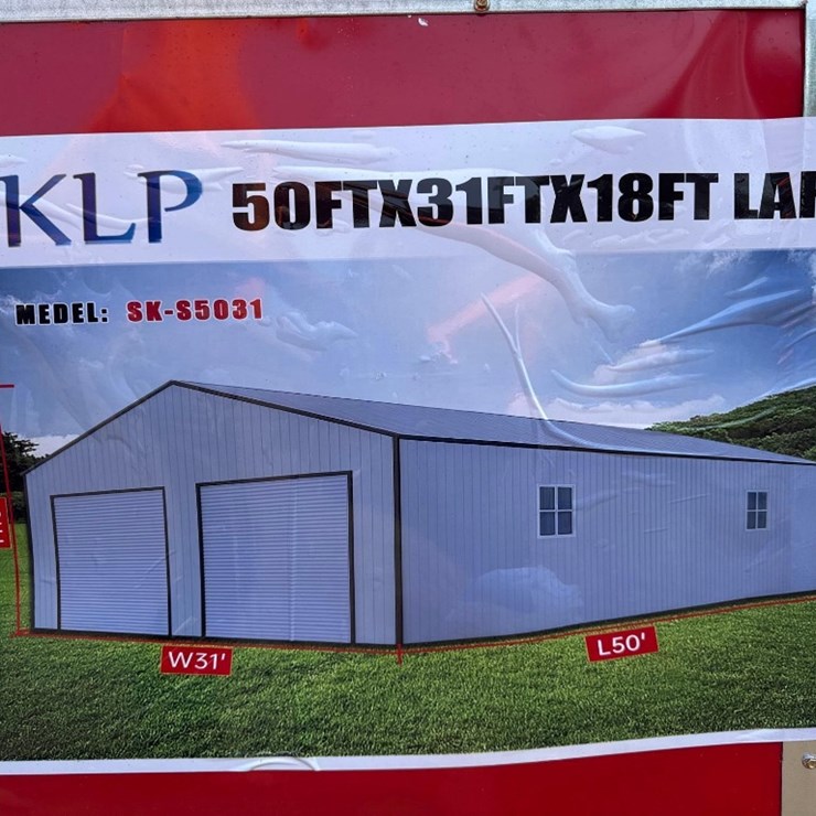 New SKLP Co 50ft x 30ft x 17ft Metal Storage Building Model SK-S5031