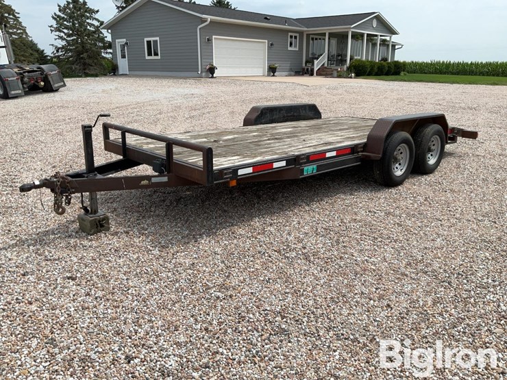 2011-buck-dandy-7’x18’-t/a-flatbed-trailer-image-1