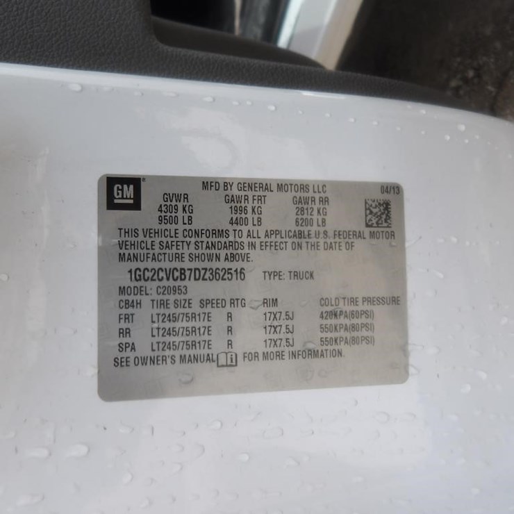 2013 CHEVROLET SILVERADO 2500