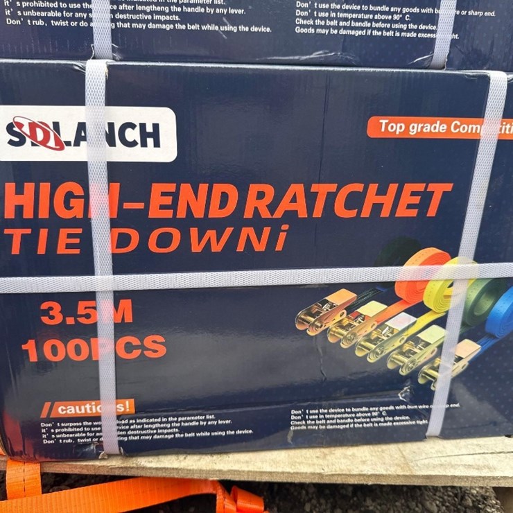 (100) New SD Lanch 3.5m Ratchet Straps