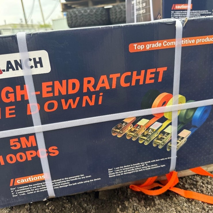 (100) New SD Lanch 5m Ratchet Straps