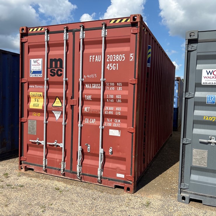 #1210 • 20FT HIGH CUBE SHIPPING CONTAINER