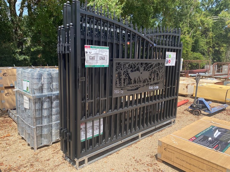 #5185-•-7ft(h)x-20ft(l)-metal-farm-driveway-gate-image-1