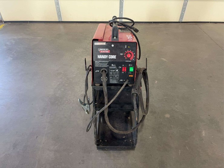 lincoln-electric-handy-core-wire-fees-welder-on-cart-image-1