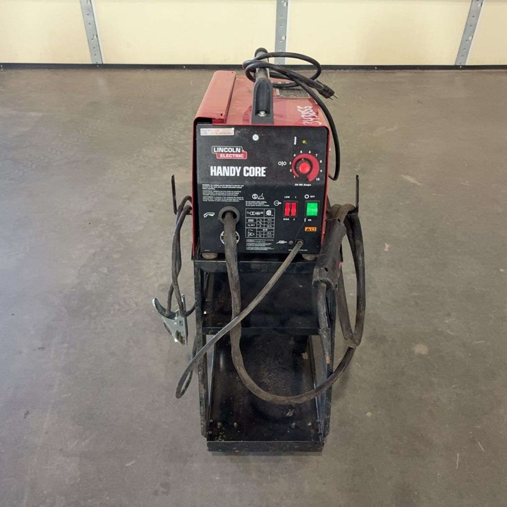 Lincoln Electric Handy Core Wire Fees Welder on Cart