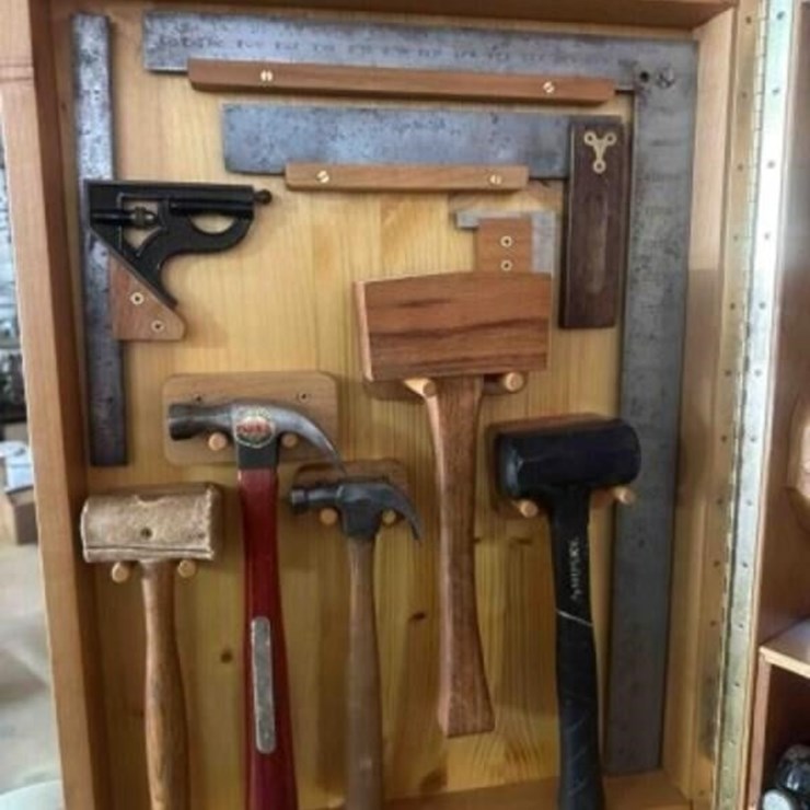 Custom Made Wood & Tool Cabinet