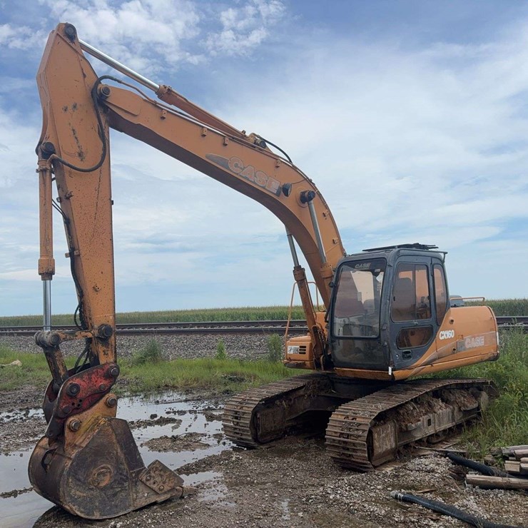 Case CX 160 Excavator, 48'' Tooth Bucket, 10,158 hours, just upgrading, s/n- 160K3-1803