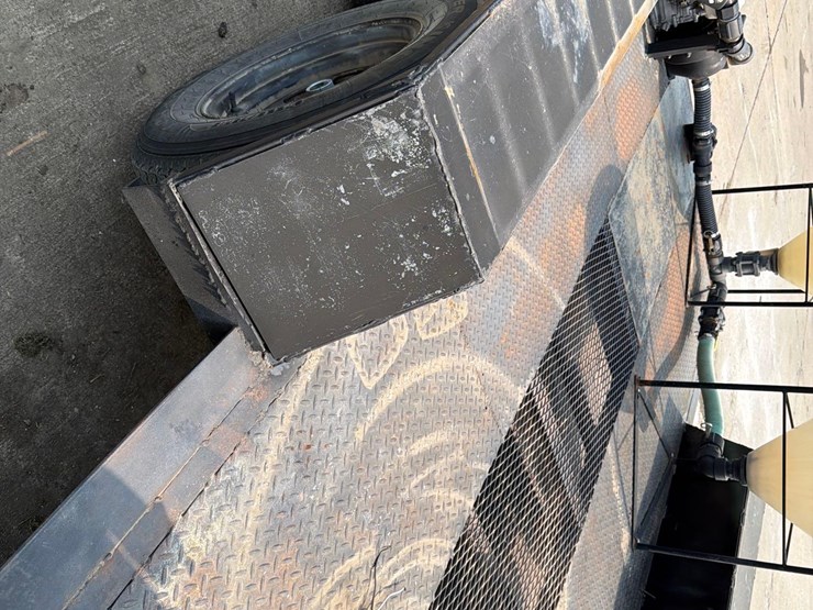 74”-x-16ft-flatbed-trailer-w/-fuel-barrel-image-9