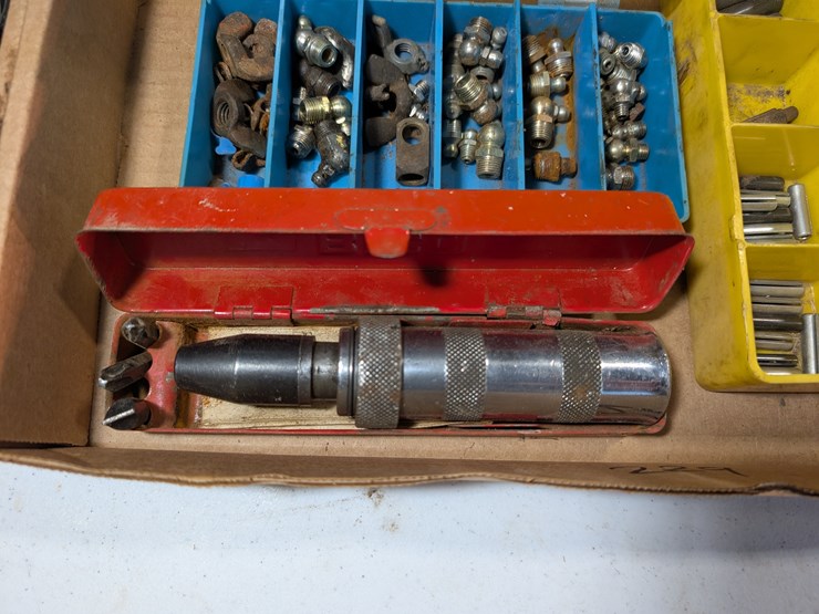 (2)-flats-of-misc.-hardware-&-drill-bits.-#229-image-6