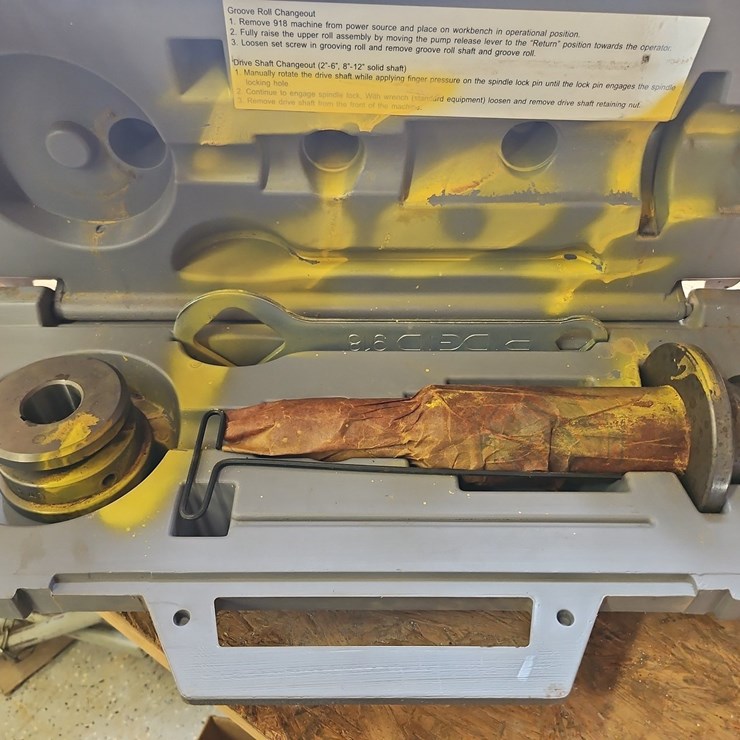 RIDGID 918 ROLL GROOVER DIE SET
