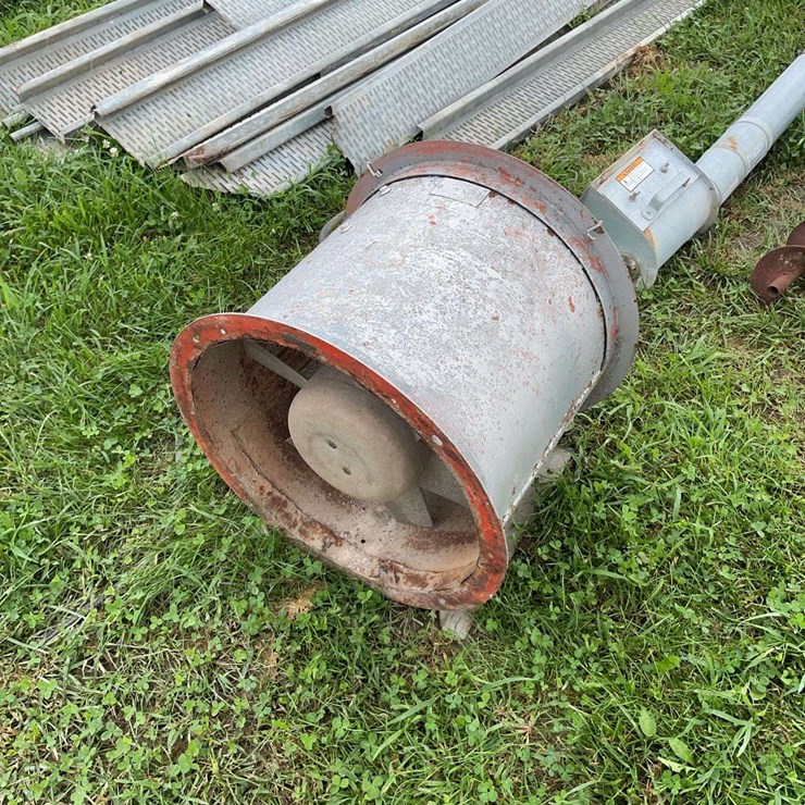 18" grain bin fan with motor