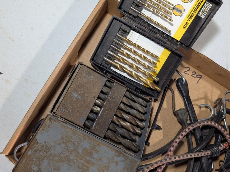 (2)-flats-of-misc.-hardware-&-drill-bits.-#229-image-10