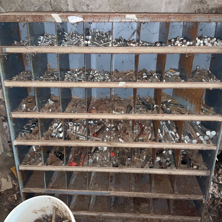 Bolt bin & contents. #263
